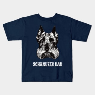 Schnauzer Dad Kids T-Shirt